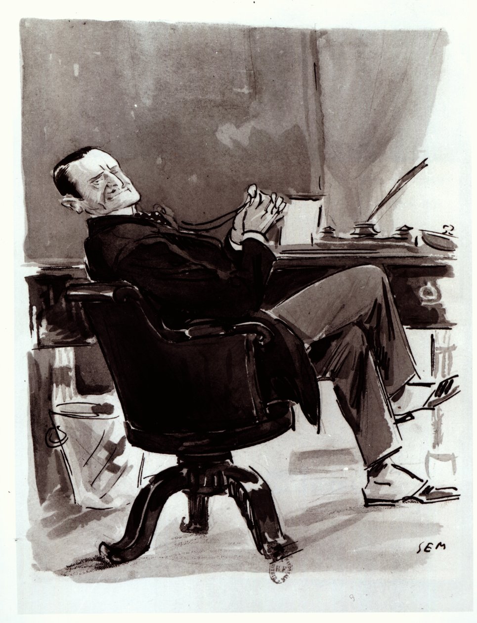 Georges Courteline by Sem