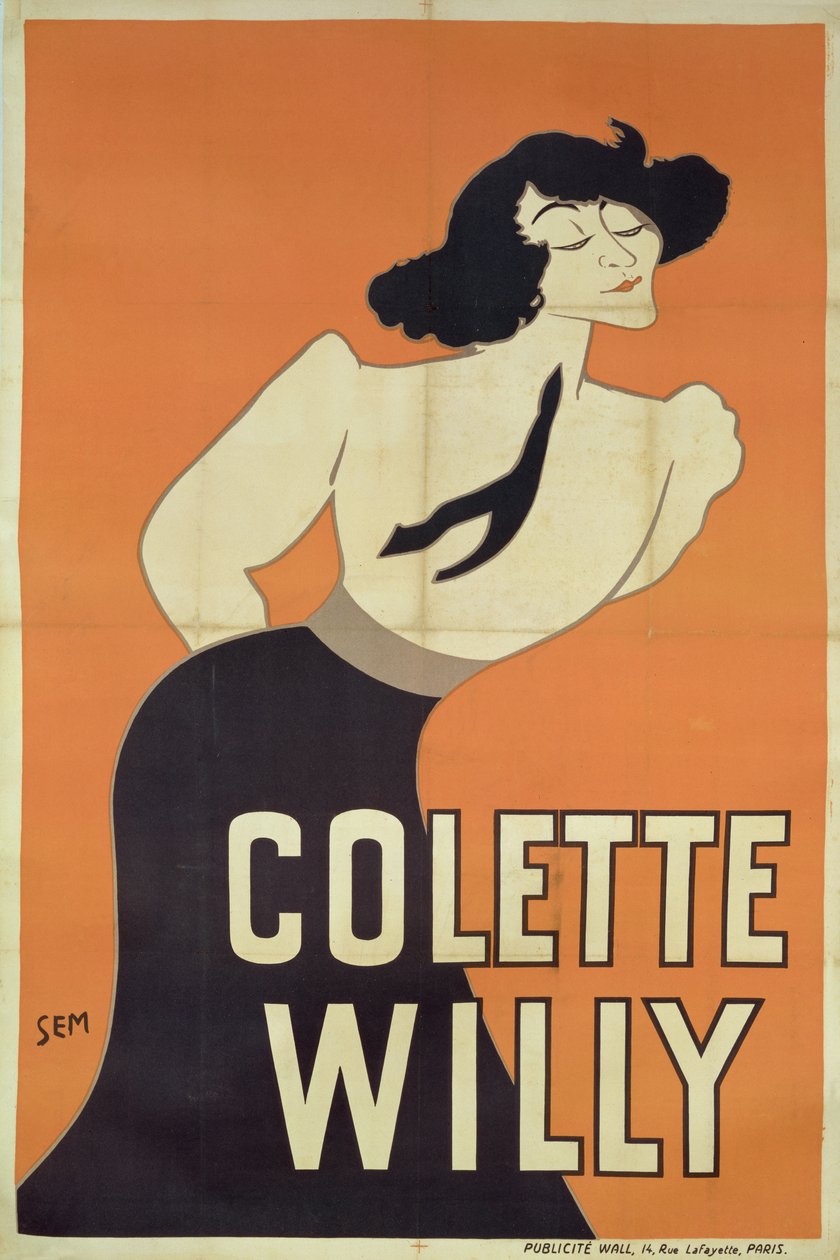 Poster Depicting Colette Willy (1873-1954) by Sem