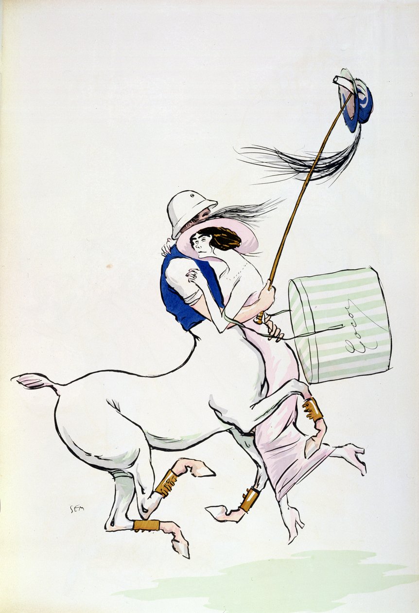 Tangoville sur Mer, Caricature of Coco Chanel Dancing with Arthur 