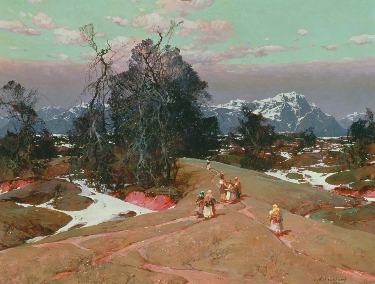Mountain Scene by Sergei Kolesnikoff