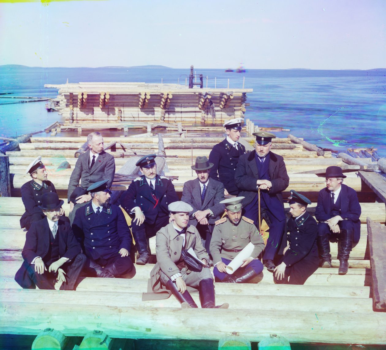 Group of Murmansk railway officials by Sergey Prokudin Gorsky