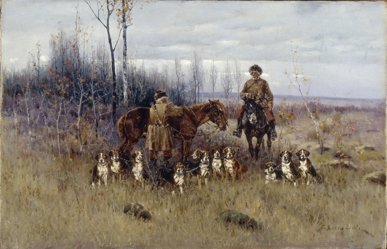 Fox Hunting by Sergey Semyonovich Voroshilov