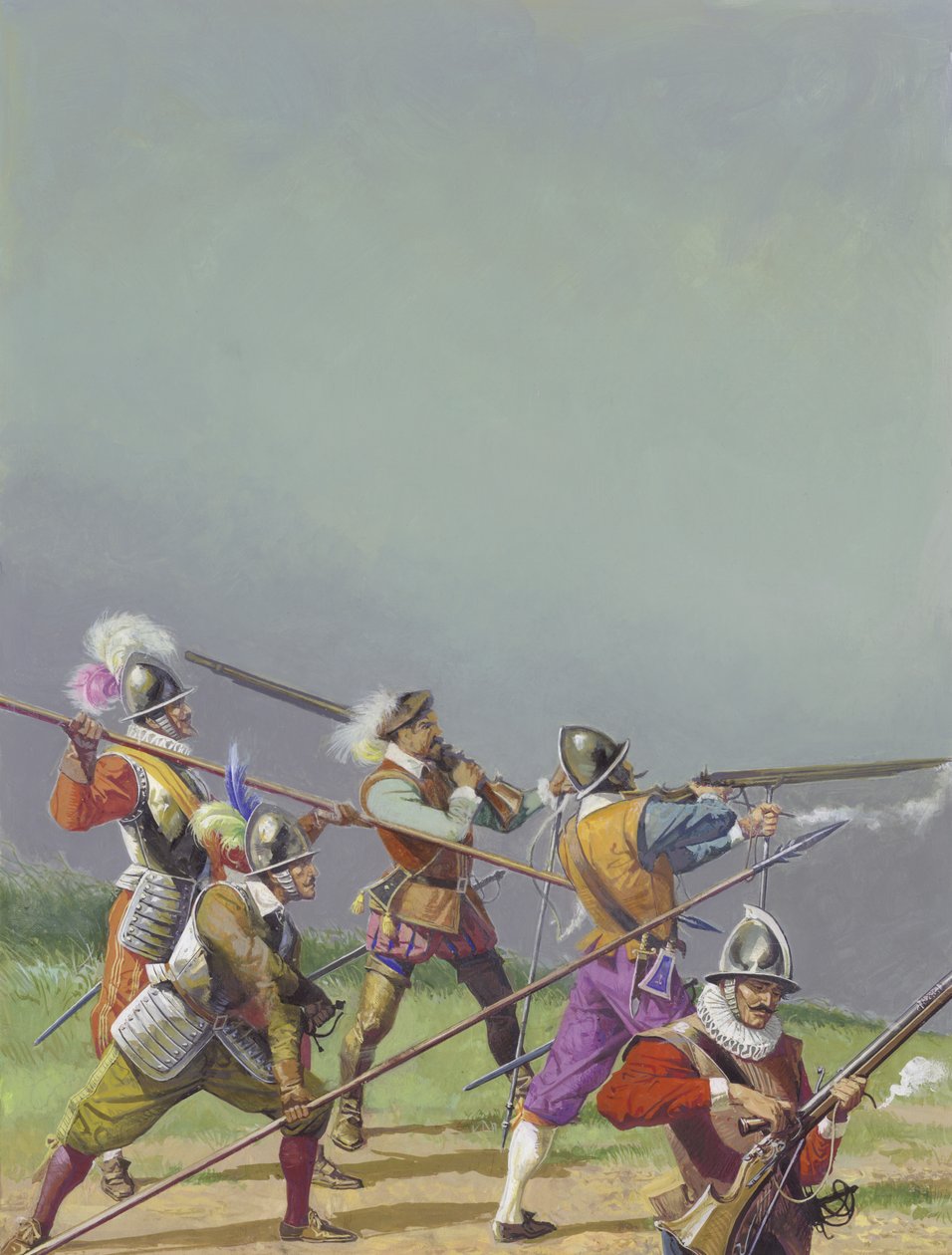 Infantrymen by Severino Baraldi