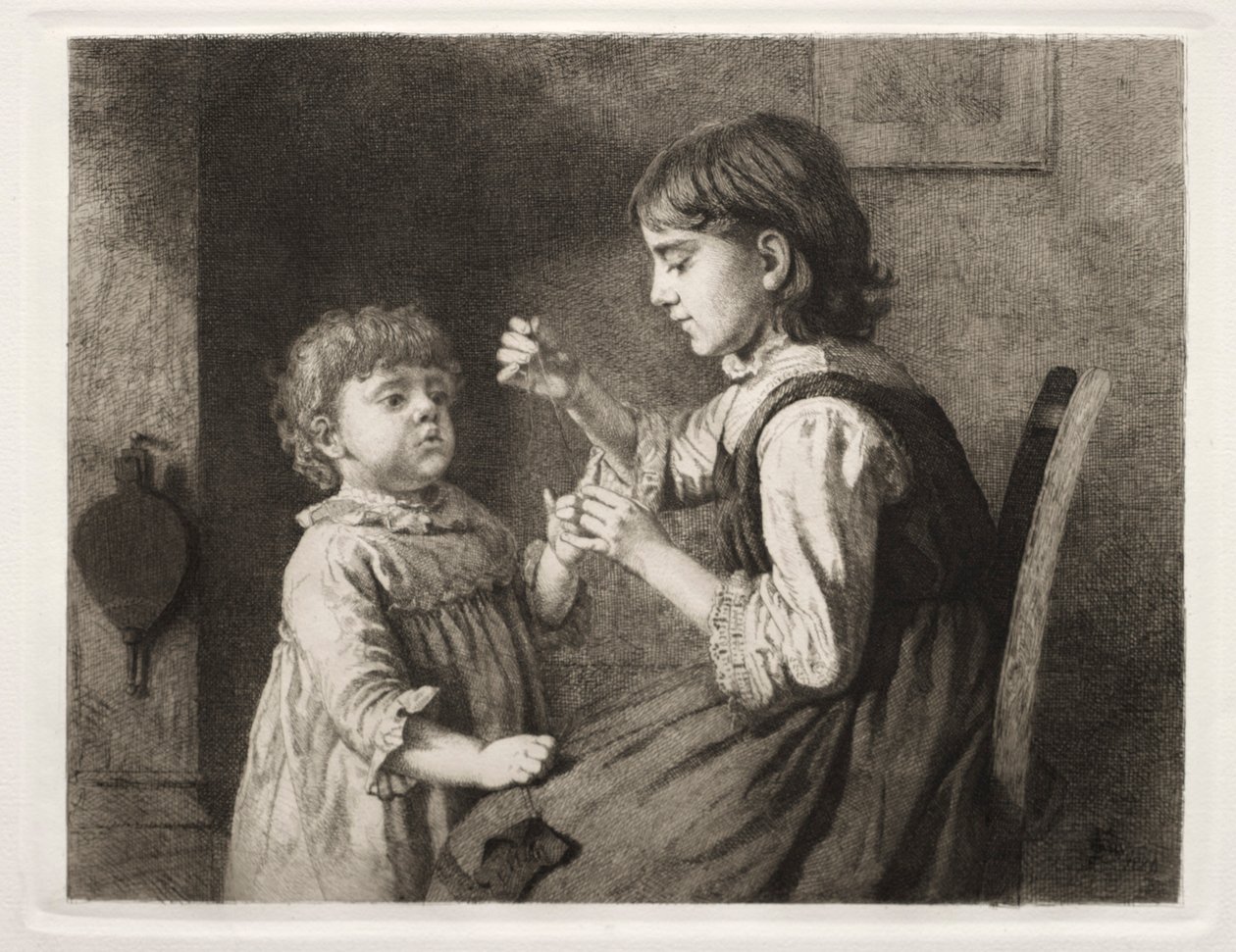 The First Needlework by Seymour Joseph Guy