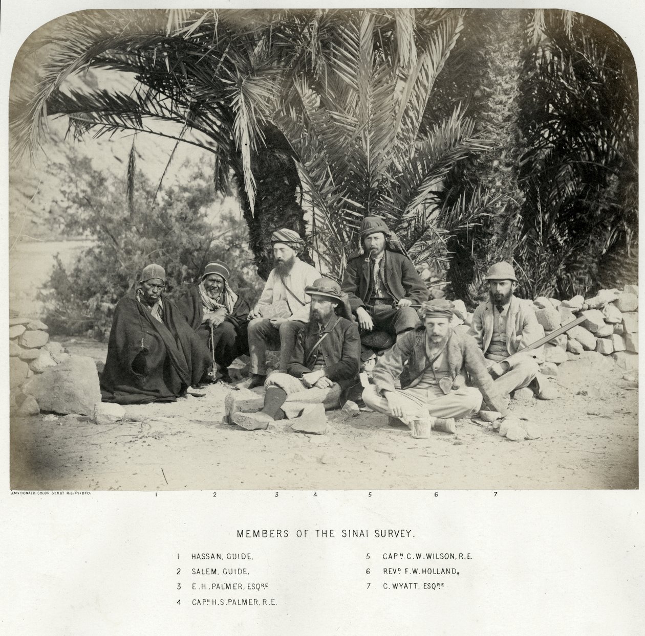 Members of the Sinai Survey by Sgt. James M. McDonald