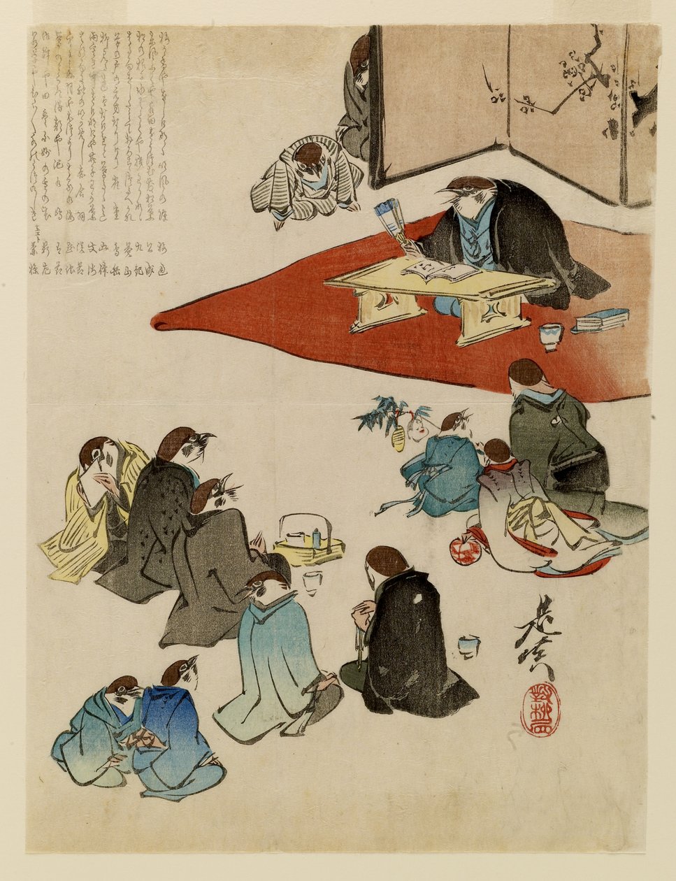 A Poetry Reading by Shibata Zeshin