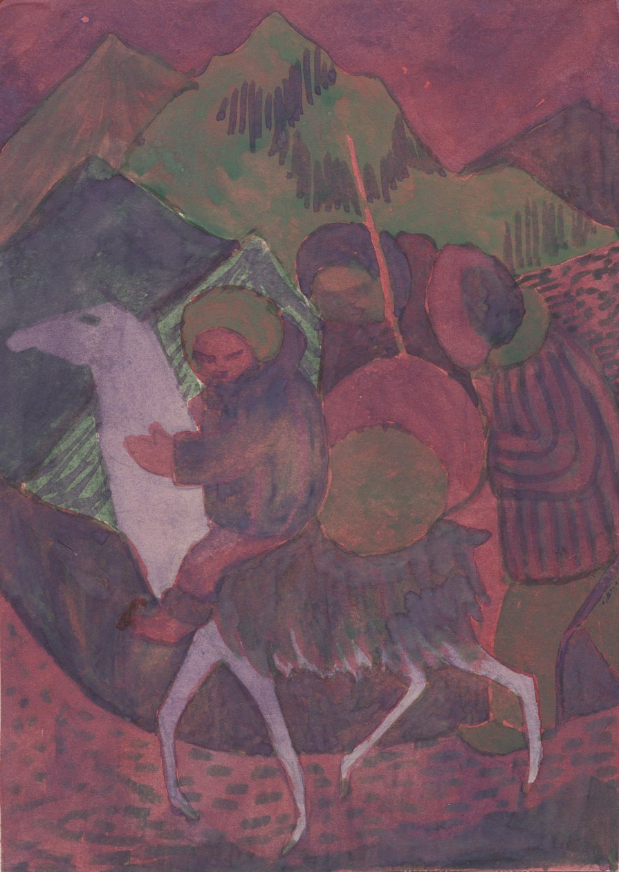 Figure on a Horse by Shirley Markham