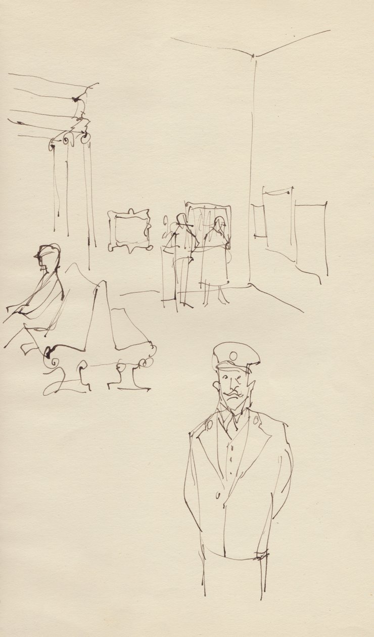 Guard in an Art Gallery by Shirley Markham