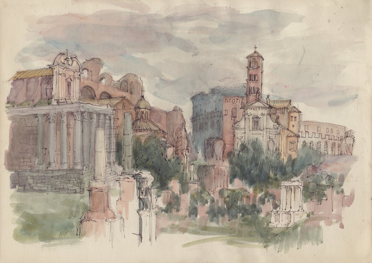 The Forum, Rome by Shirley Markham