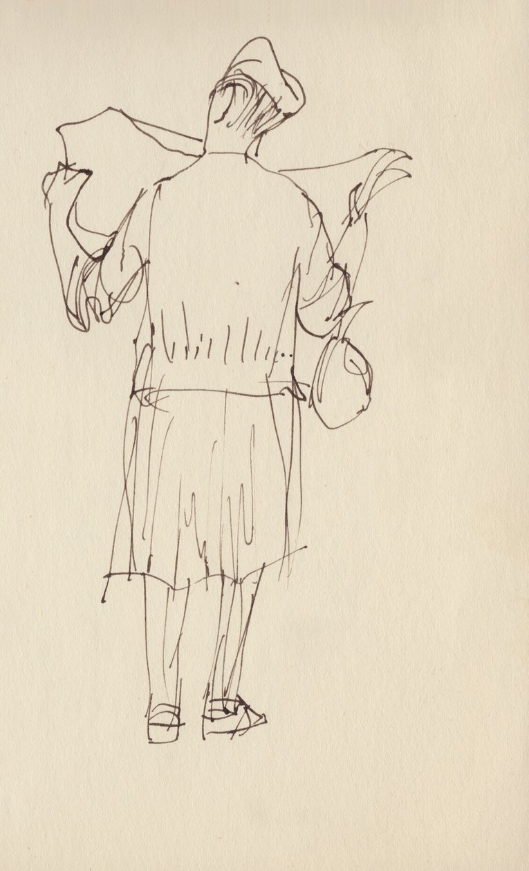 Woman Reading a Newspaper by Shirley Markham