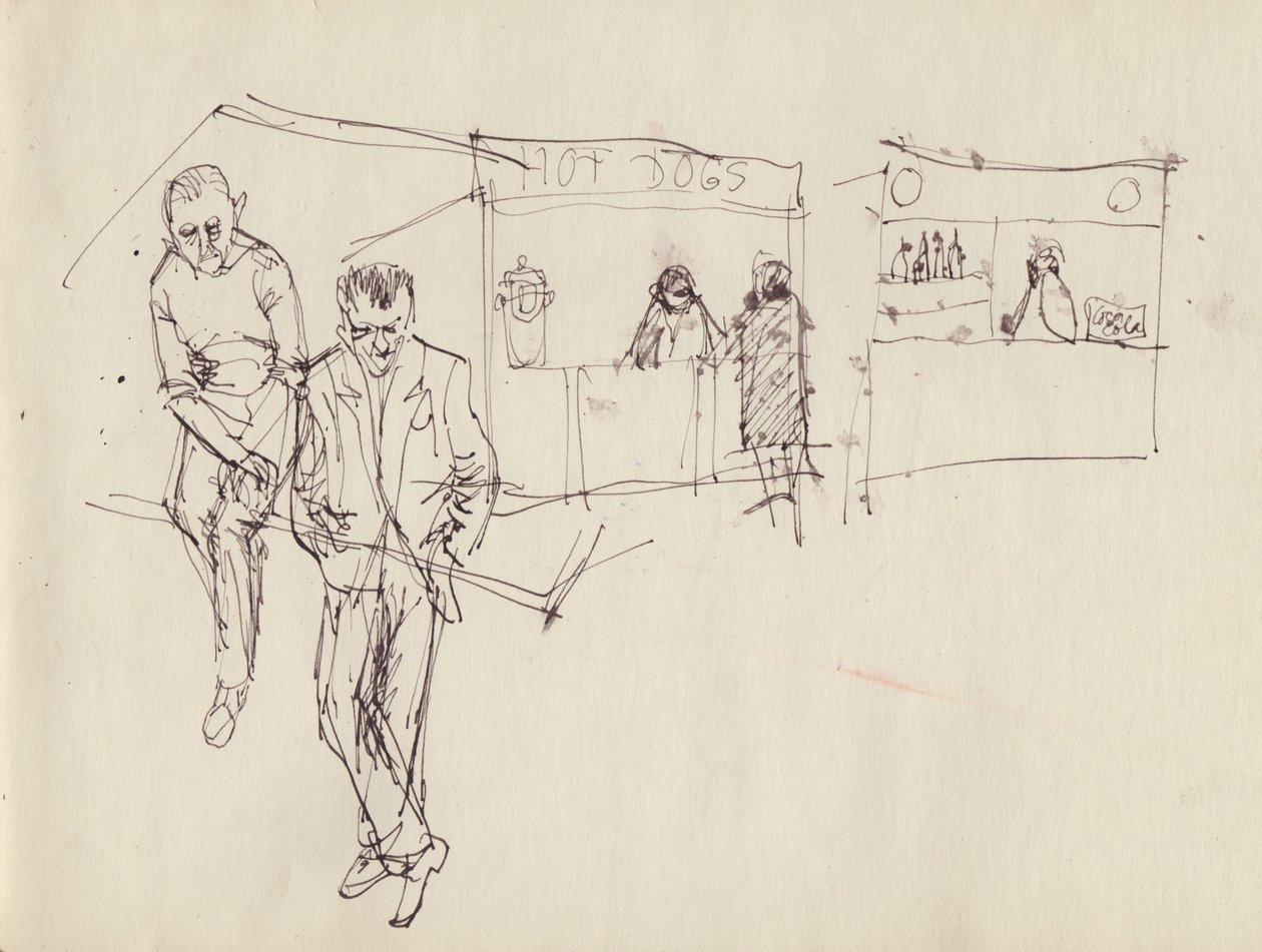 Young Men at a Funfair, c1950 by Shirley Markham