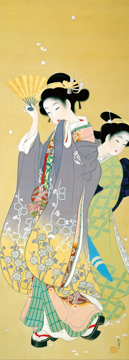 Cherry Blossom Viewing by Uemura Shoen