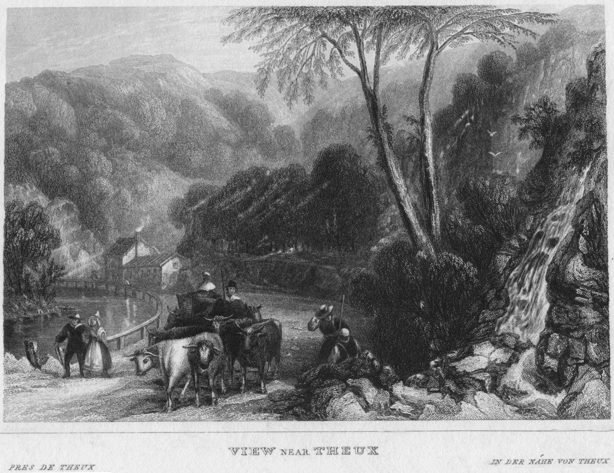 View near Theux, 1850 by Shury and Son