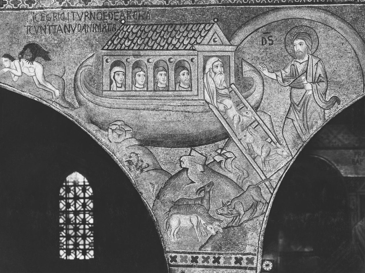 Noah Leading the Animals to the Ark by Sicilian School