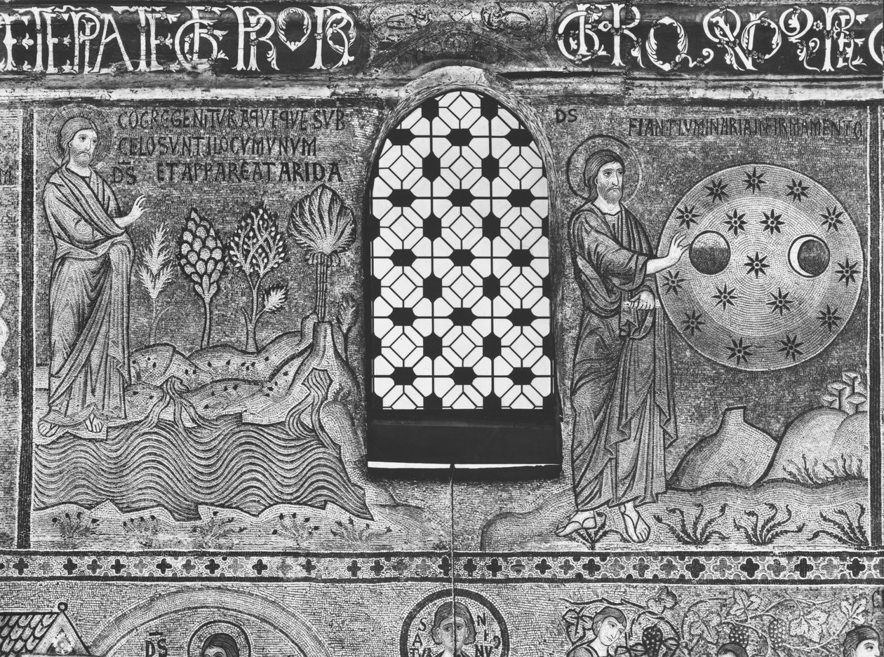 Creation of Water and Stars by Sicilian School