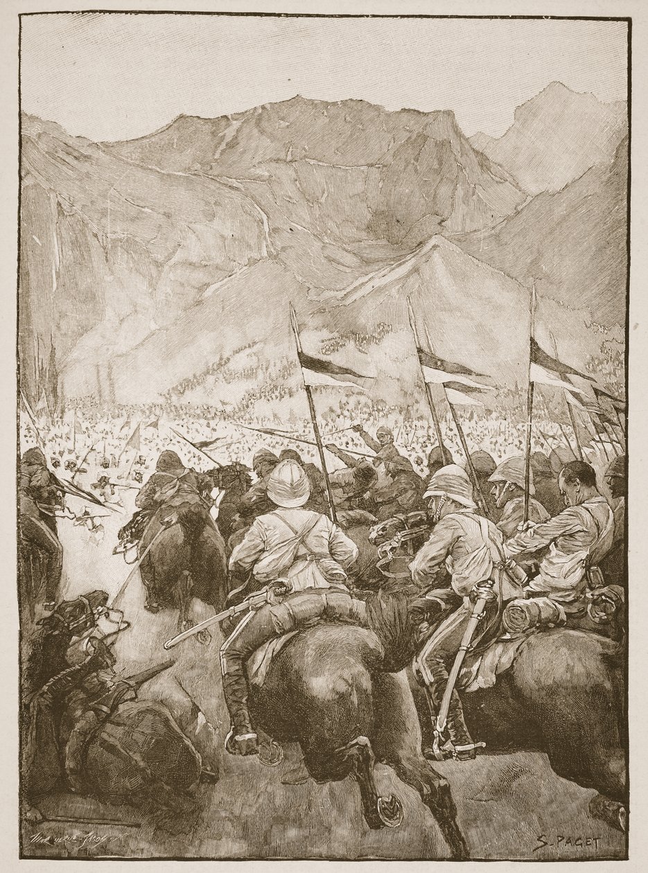 Colonel Cleland Led His Lancers, Illustration from 