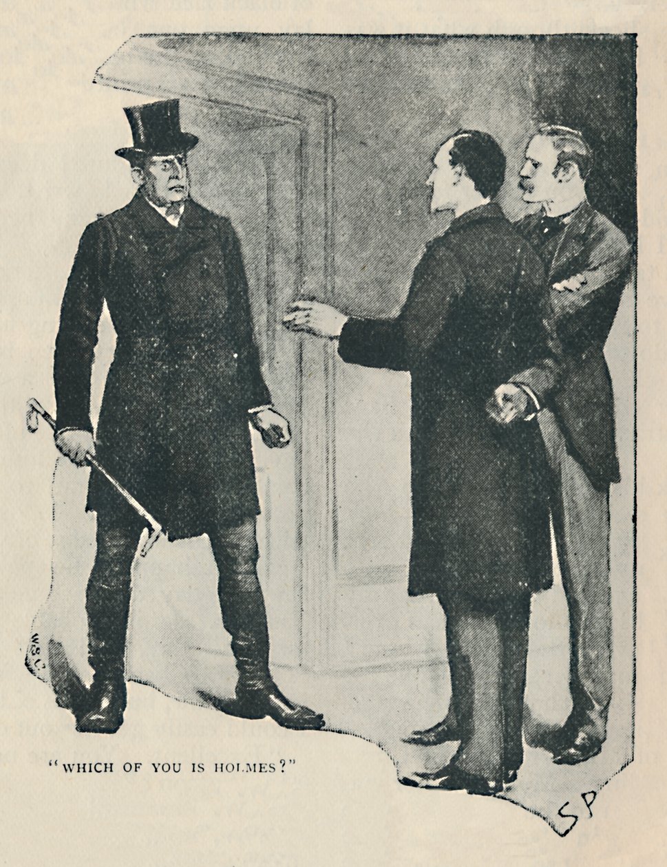 Which of You Is Holmes by Sidney Paget