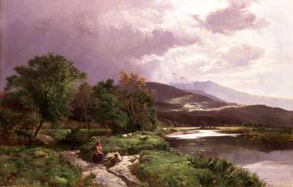 A Welsh Stream by Sidney Richard Percy