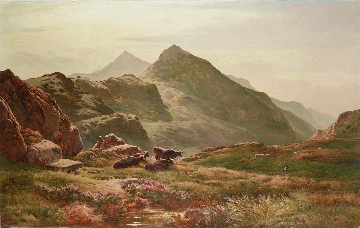 Highland Scene by Sidney Richard Percy
