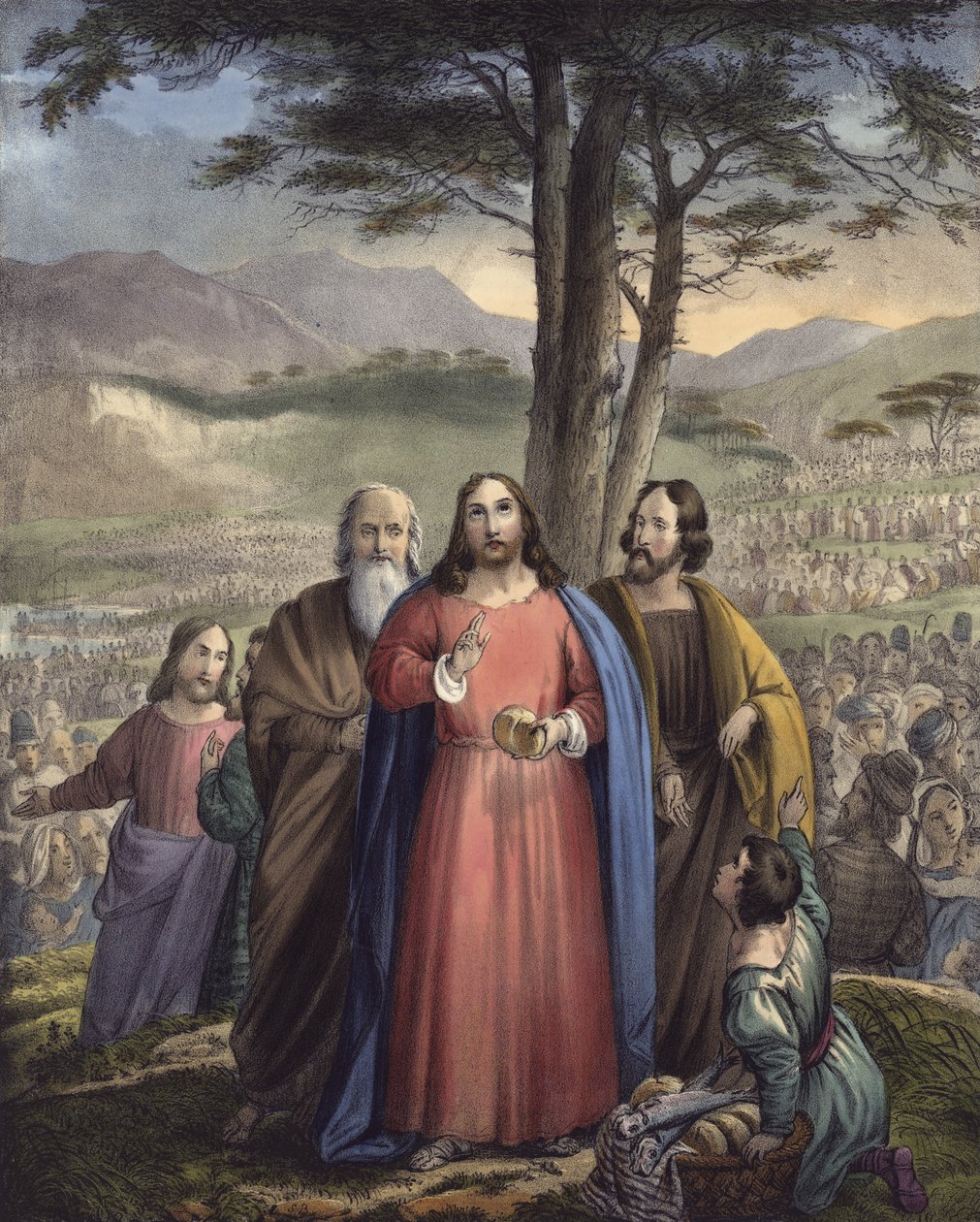 Christ feedeth the multitude by Siegfried Detler Bendixen