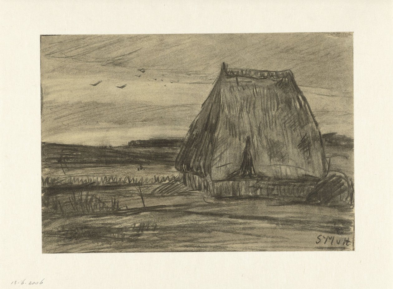 Landscape with Hut by Sientje Mesdag van Houten