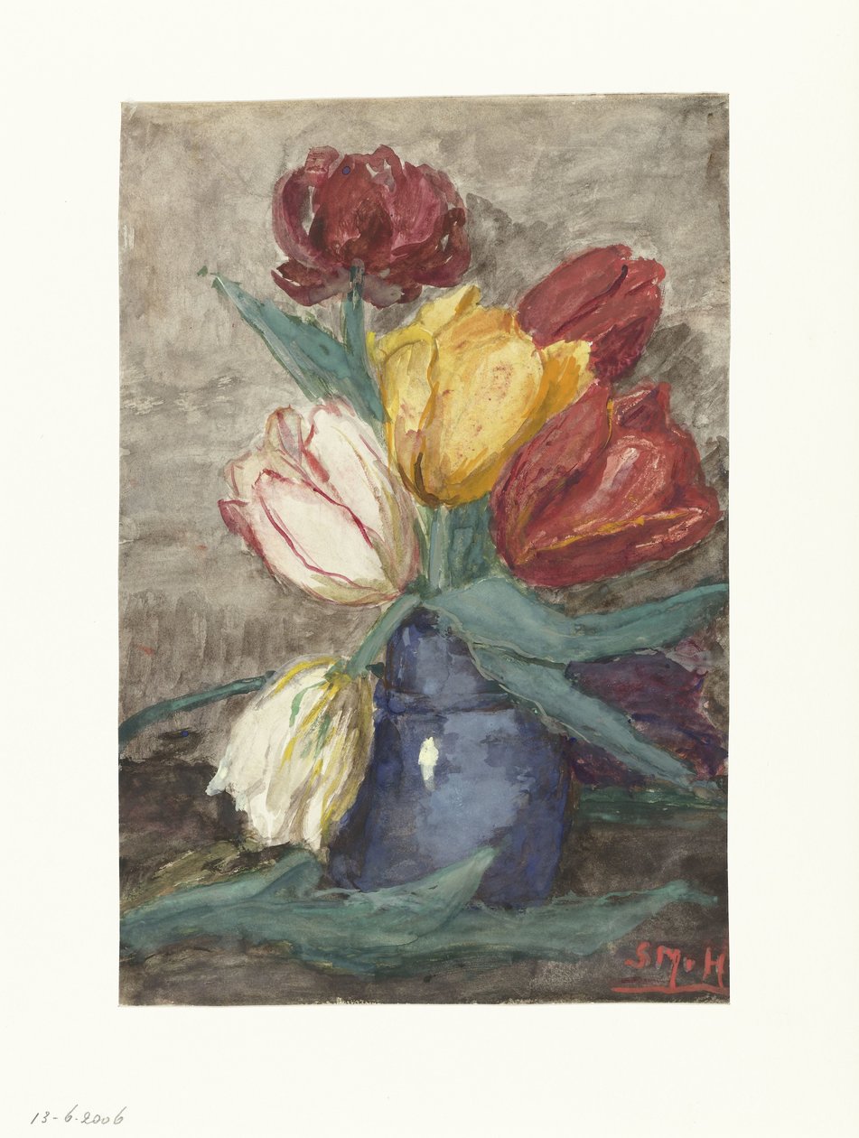 Tulips in a Vase by Sientje Mesdag van Houten