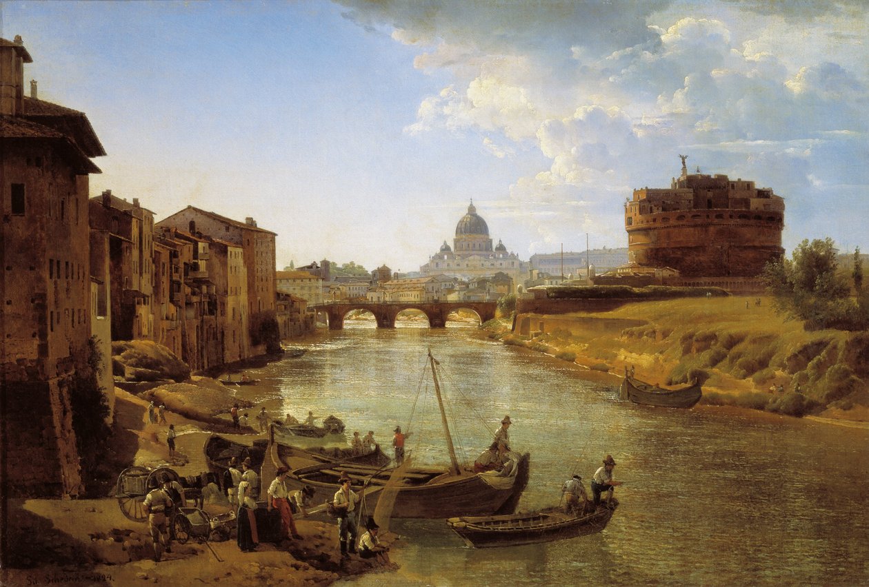 New Rome. The Castle of S. Angelo by Silvestr Fedosievich Shchedrin
