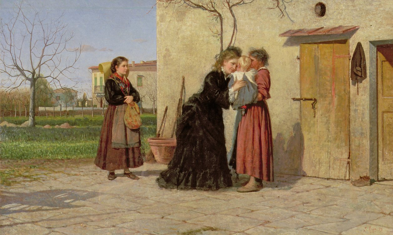 Visiting the Wet-Nurse by Silvestro Lega