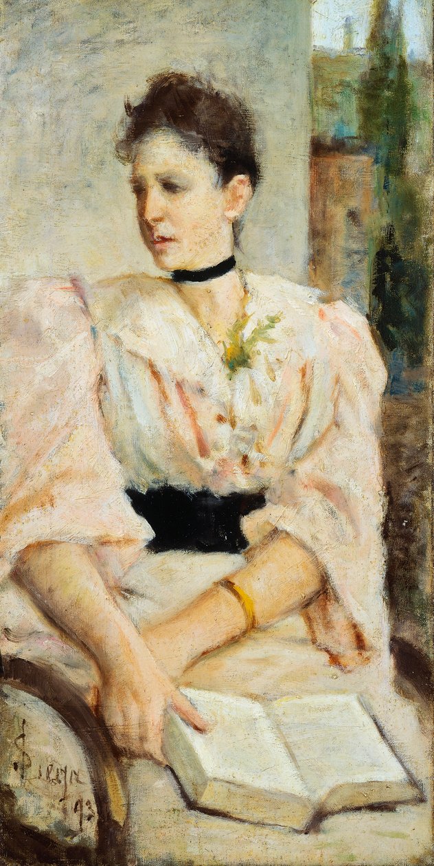 Portrait of Paola Bandini by Silvestro Lega