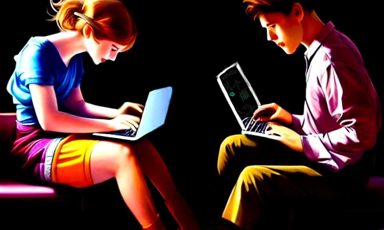 Young People Working by Silvia Martini