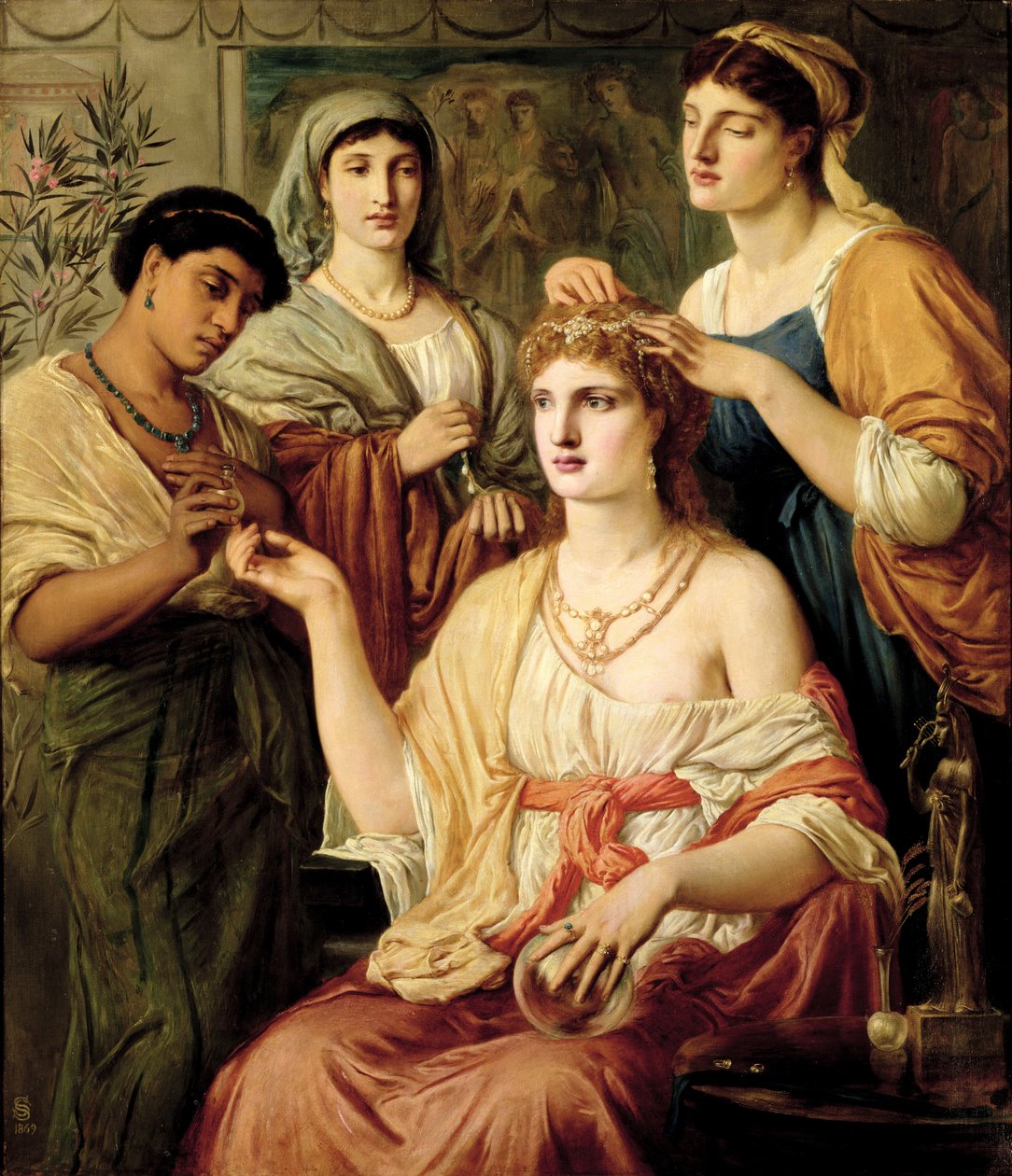 The Toilet of a Roman Lady by Simeon Solomon