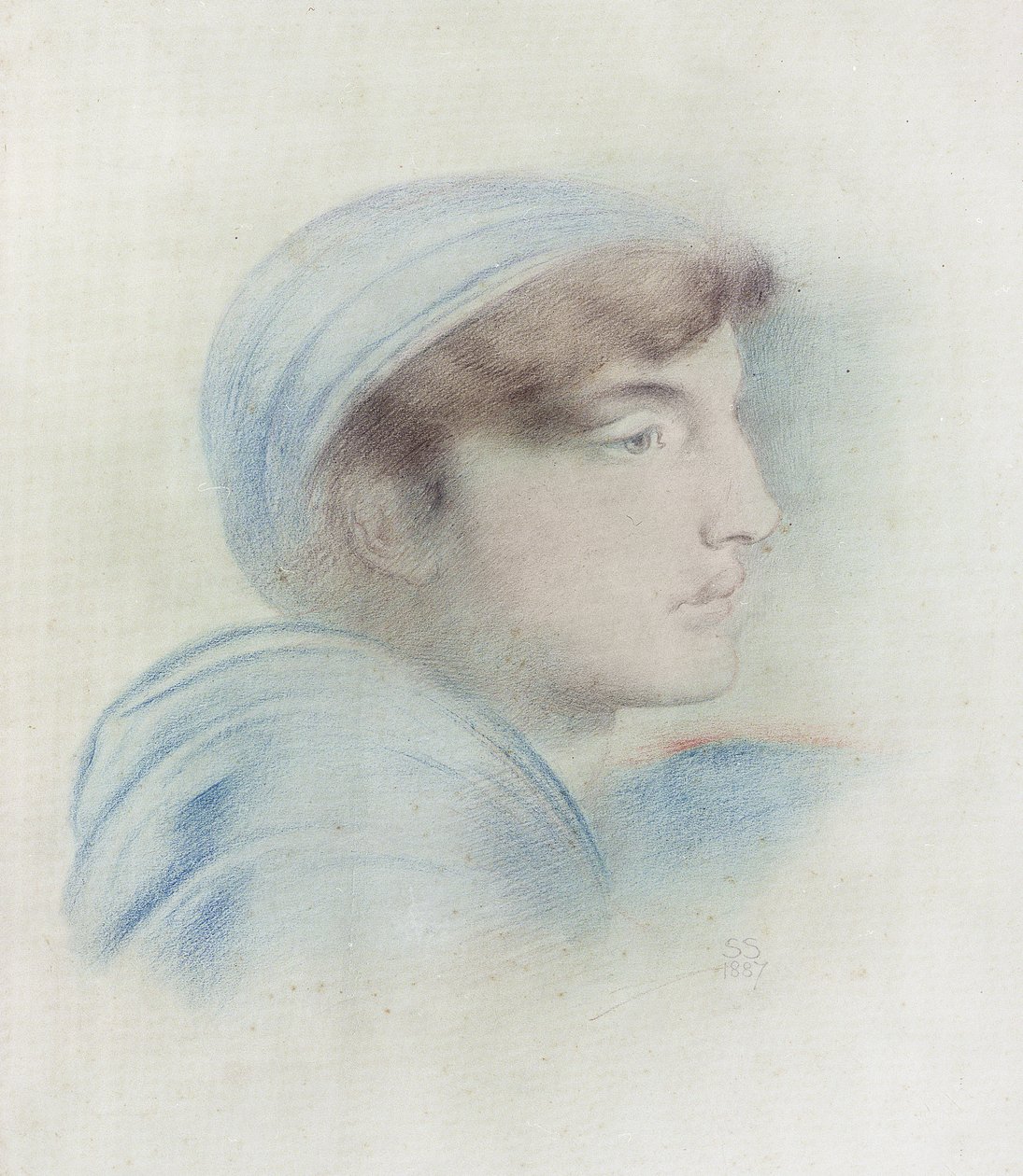 Figure Study in Profile by Simeon Solomon