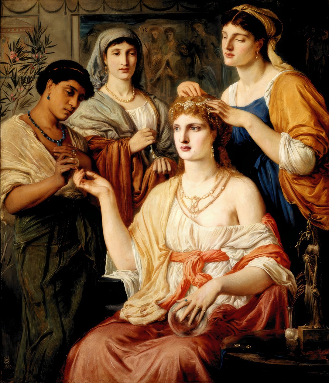 Toilet of a Roman Lady by Simeon Solomon
