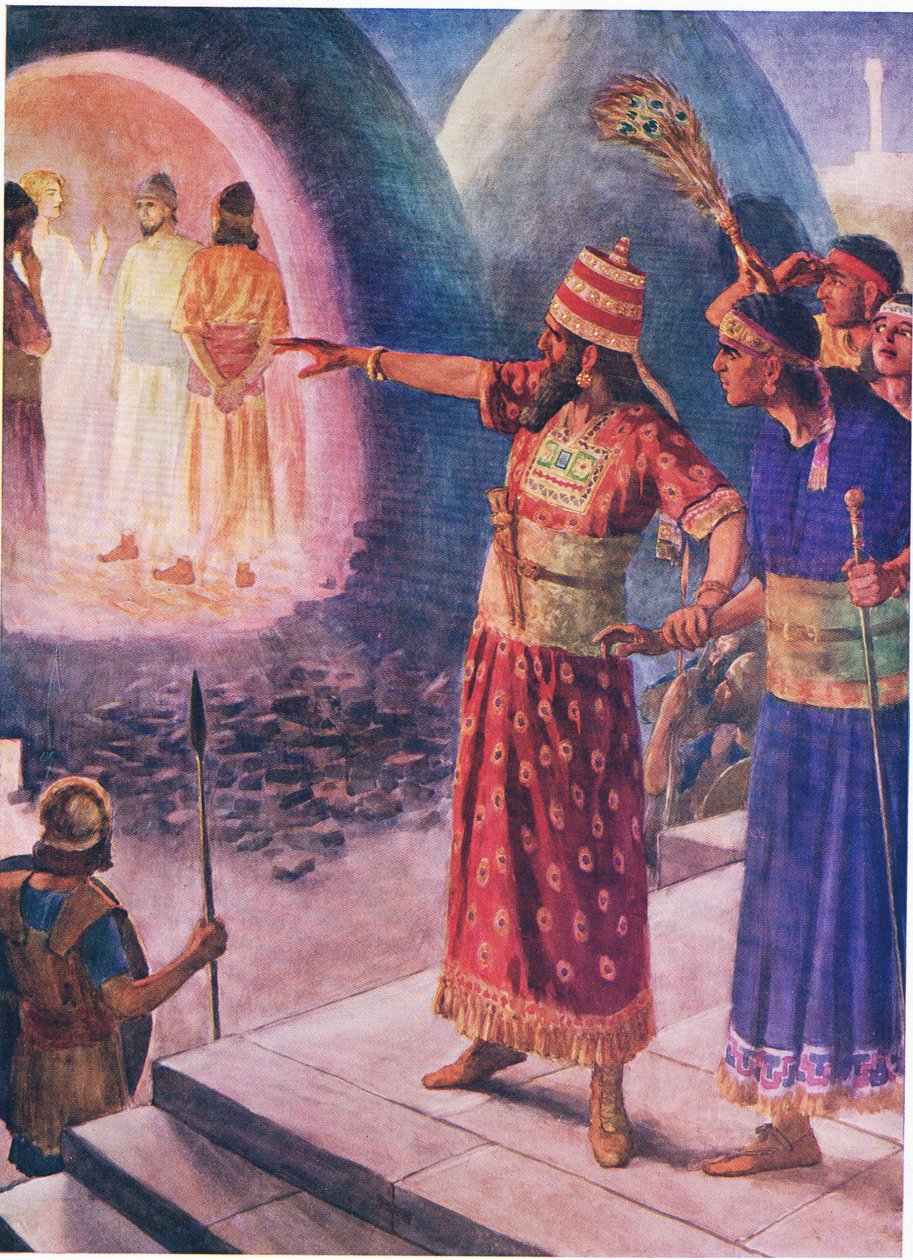 The Fiery Furnace, from The Bible Picture Book by Simon Harmon Vedder