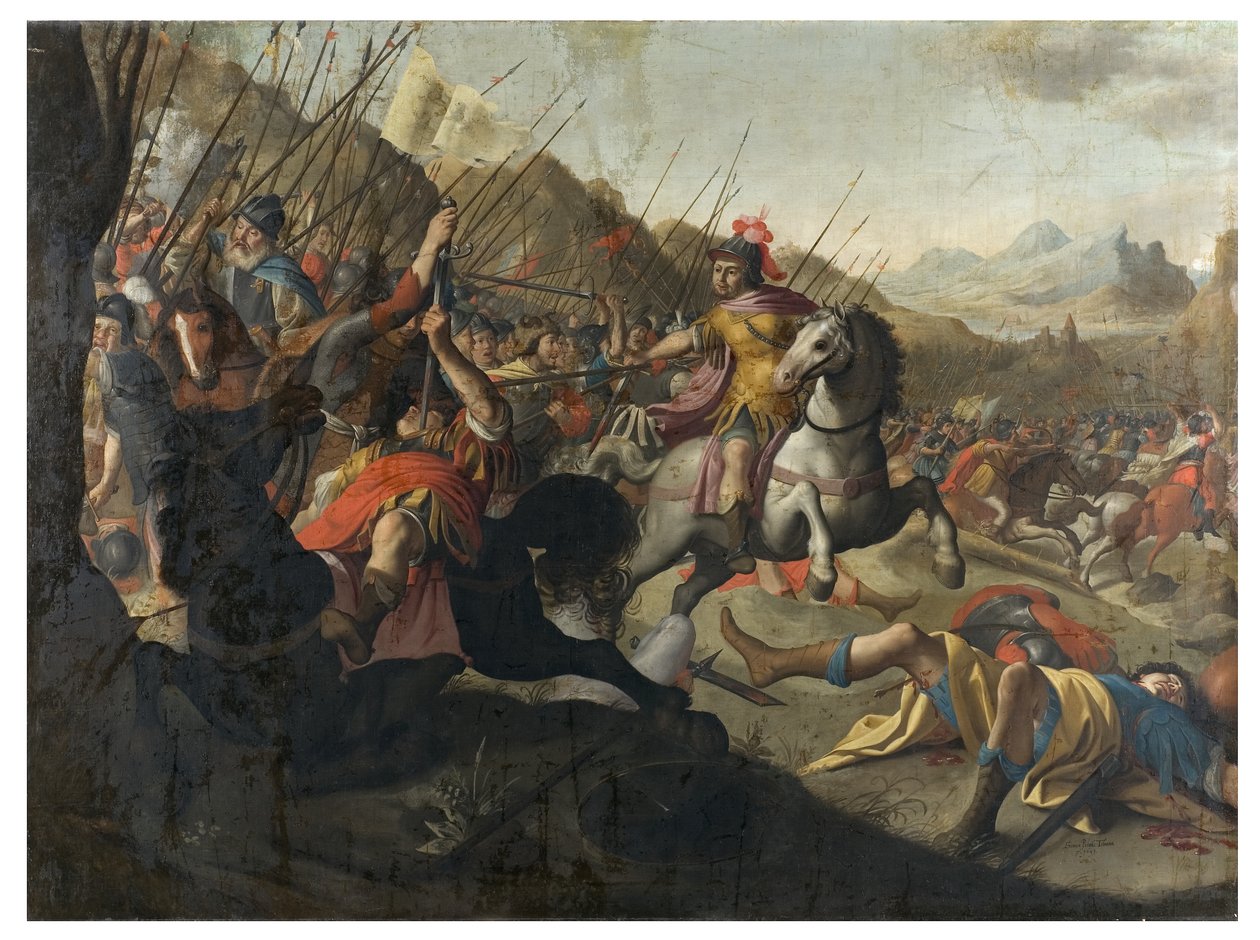 A Roman Battle, 1641 by Simon Peter Tilemann