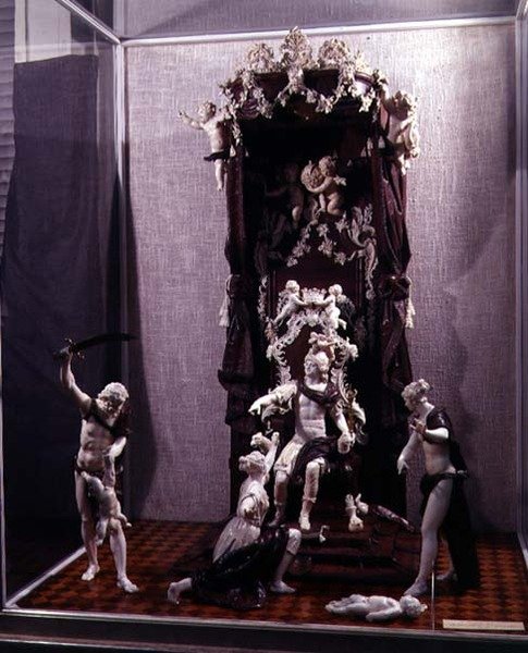 The Judgement of Solomon, made in Munich, c.1741 by Simon Troger