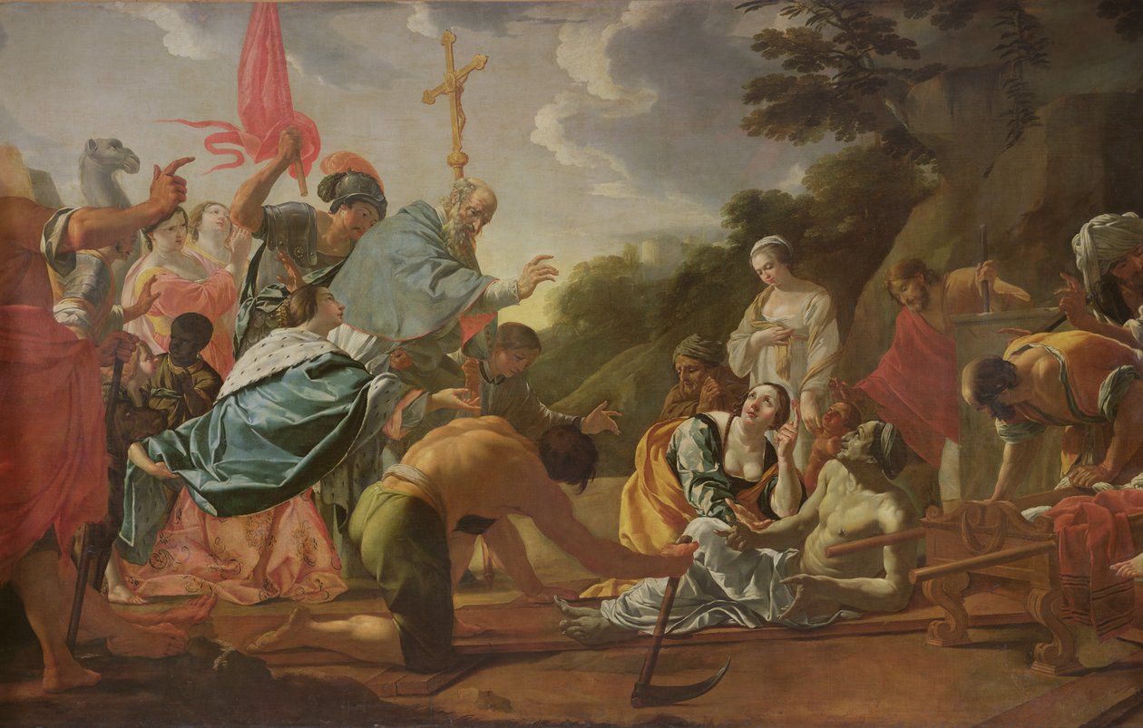 The Invention of the True Cross by Simon Vouet