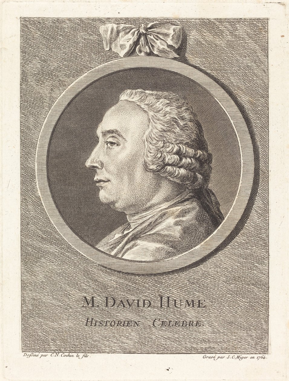 David Hume by Simon Charles Miger after Charles Nicolas Cochin II