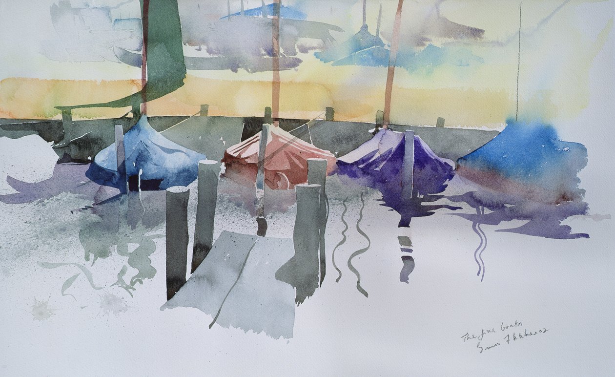 The Five Boats, 2002 by Simon Fletcher