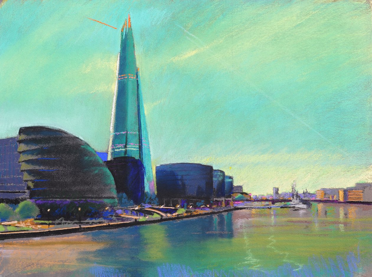 The Shard from Tower Bridge, 2015 by Simon Fletcher