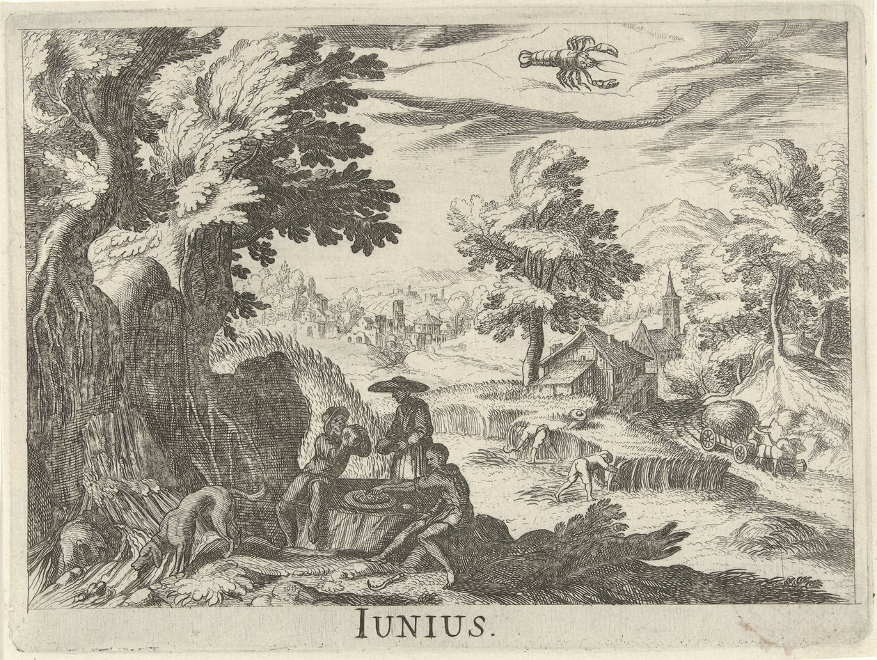 June (series title: Twelve Months) by Simon Frisius