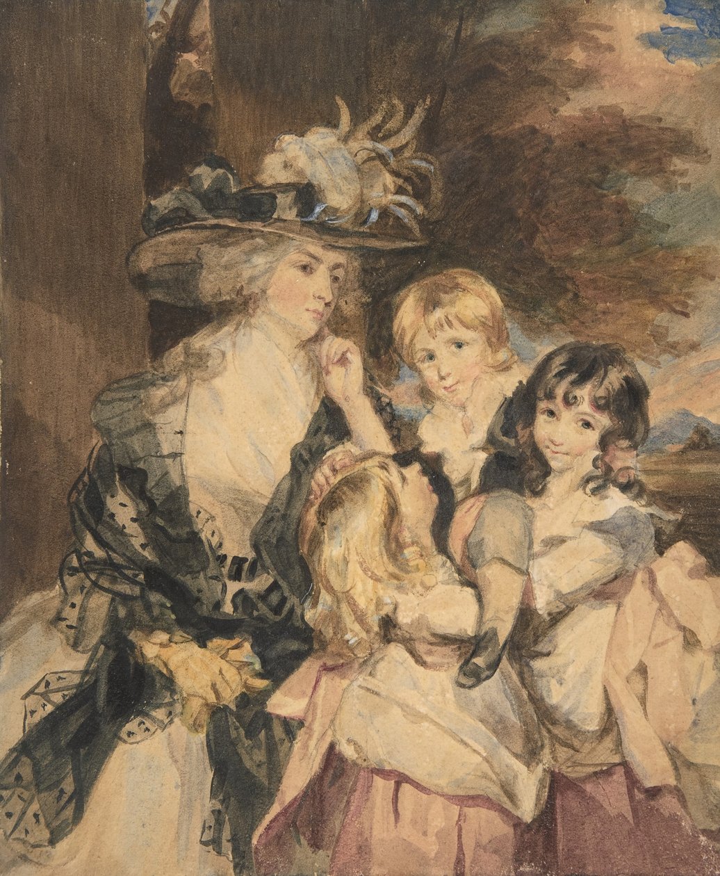 Lady Smith and Her Children by Simon Jacques Rochard