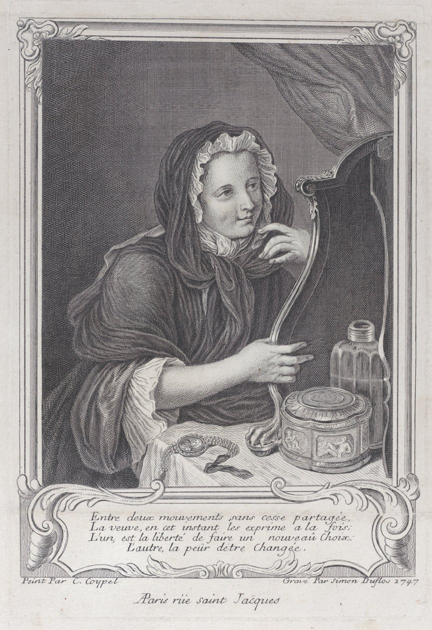 The Coquettish Widow by Simon Nicolas Duflos