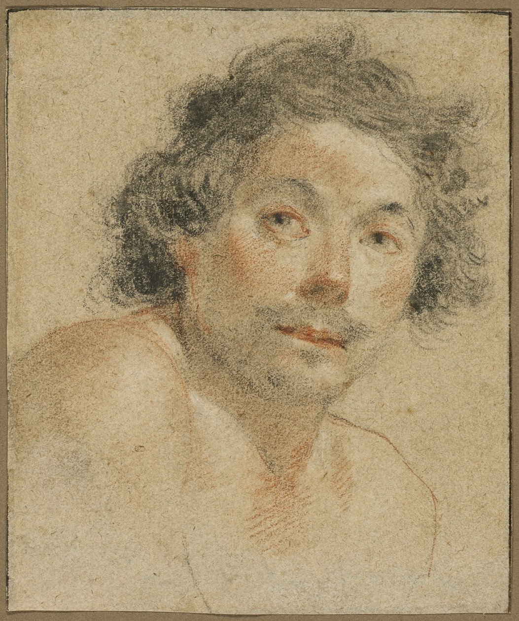 Bust Portrait of a Young Man by Simon Vouet