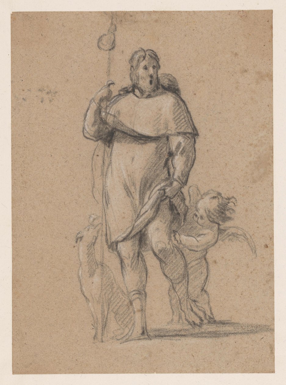 Saint Roch with Dog and Little Angel by Simon Vouet