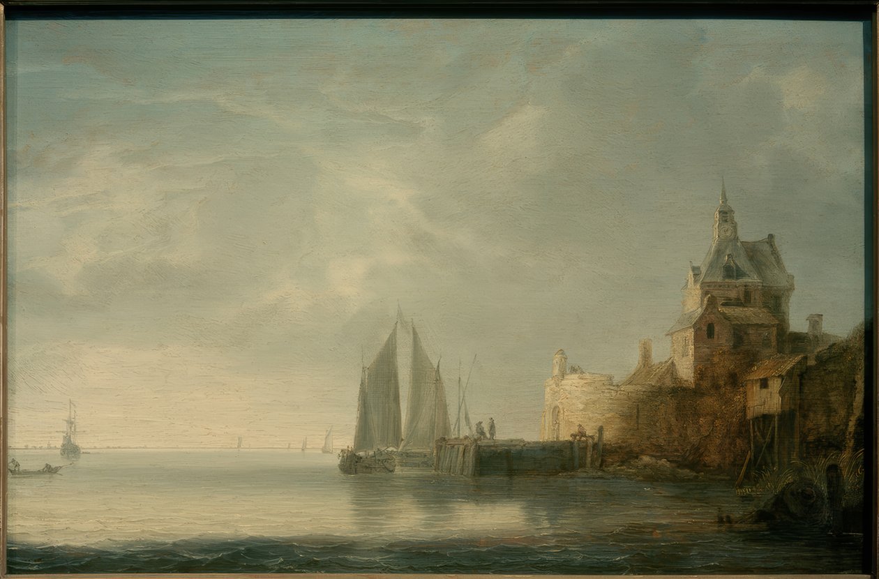 The Groothoofdspoort in Dordrecht by Simon de Vlieger
