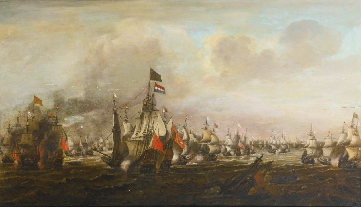 The Battle of the Downs by Simon de Vlieger