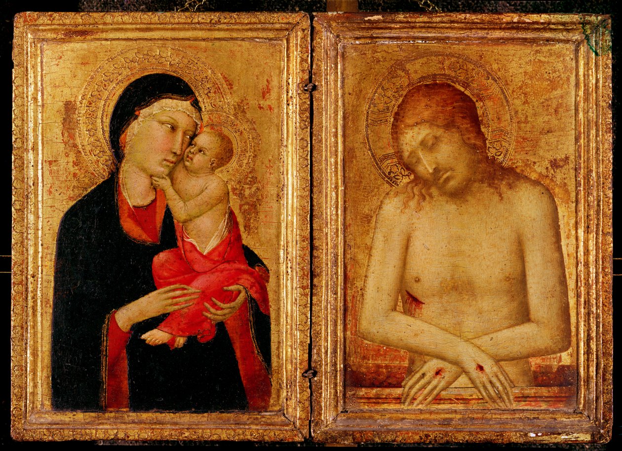 Pieta and Virgin and Child by Simone Martini