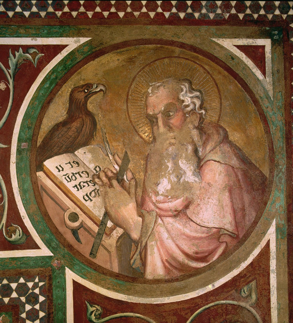 Maesta: St. John the Evangelist (detail) by Simone Martini