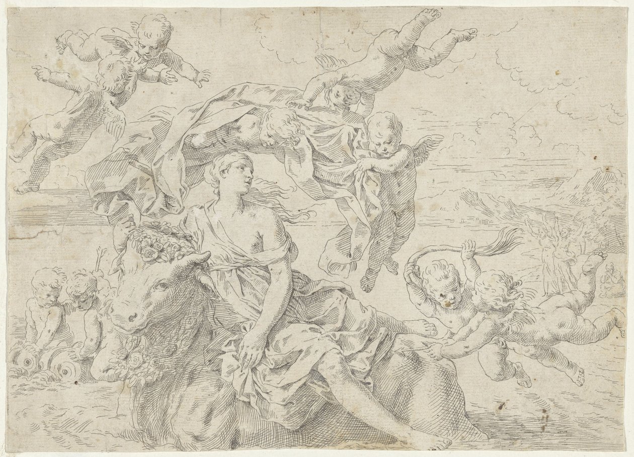 The Abduction of Europa by Simone Cantarini